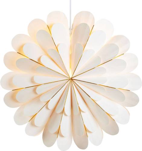 Markslöjd Decoratie ster Marigold als hanglamp, wit, Ø 60 cm