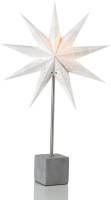 Markslöjd Decoratie ster Hard als tafellamp, 58cm hoog, wit