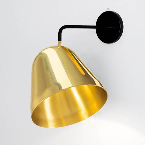 NYTA Tilt Wall Brass wandlamp, muuraansluiting