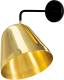 NYTA Tilt Wall Brass wandlamp, muuraansluiting