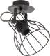 EULUNA Plafondlamp Alano, zwart, 1-lamp