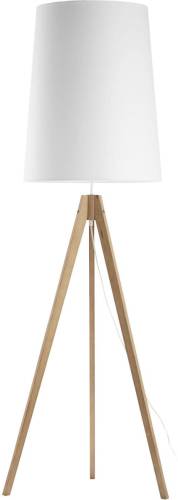 EULUNA Vloerlamp Walz, driebeen-frame, kap wit