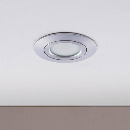 Lindby LED inbouwspot Andrej, rond, aluminium