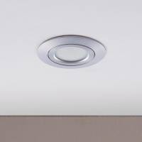 Lindby LED inbouwspot Andrej, rond, aluminium