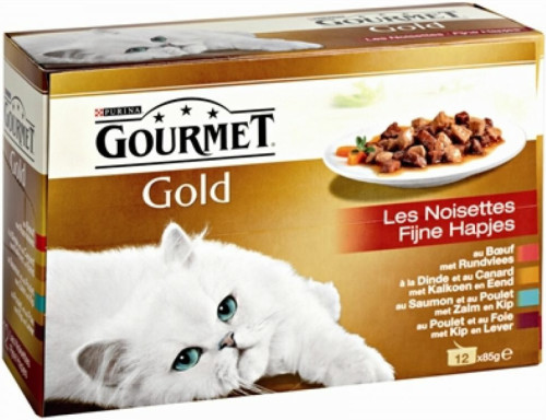 Gourmet Gold Multipack Fijne Hapjes Rood 12 x 85 gr