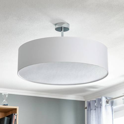 EULUNA Plafondlamp Rondo met afstand, wit Ø 60cm