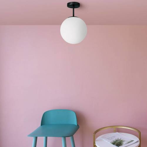 Sforzin Plafondlamp Jugen, zwart/wit, 1-lamp