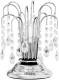 EULUNA Tafellamp Pioggia met kristal-regen, 26cm, chroom