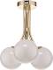 EULUNA Plafondlamp Selva met drie glasbollen, goud