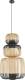 Forestier Bamboo hanglamp zwart 3-lamps