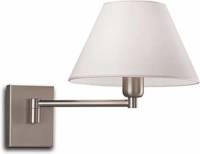 Pujol Iluminación Wandlamp Americana, armlengte 20 cm, nikkel