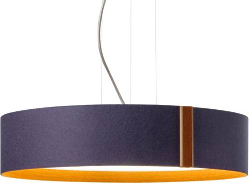 Domus LED hanglamp LARAfelt, Ø 55 cm, indigo/kaneel