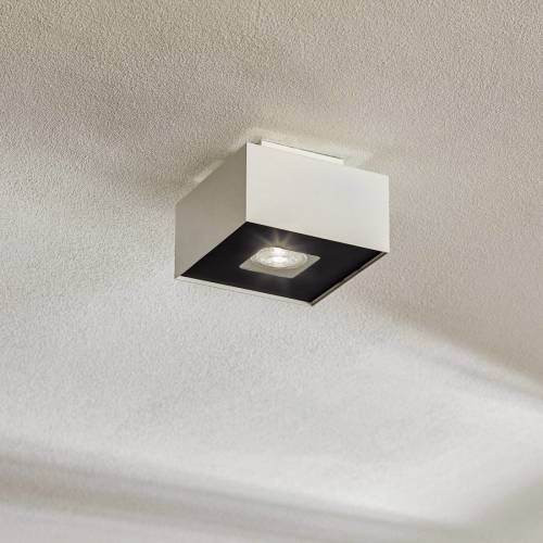 EULUNA Plafondlamp Kasi van staal in wit, 1-lamp