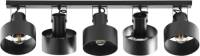 EULUNA Plafondlamp Rif 5, 5-lamps, zwart