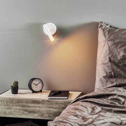 EULUNA Wandlamp Sopel hoogte 15 cm, wit