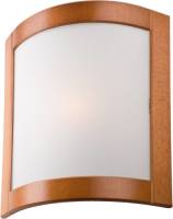 EULUNA Wandlamp Zanna van hout, hoogte 34 cm, rustiek