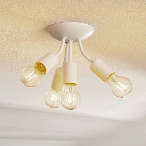 EULUNA Fitting-plafondlamp Go, 4-lamps, wit