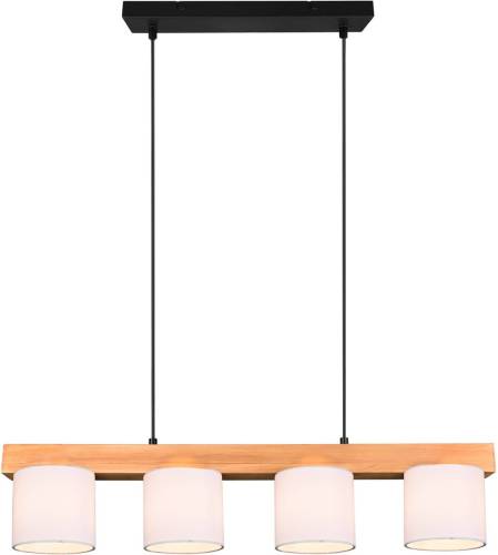 Reality Leuchten Hanglamp Cameron, 4-lamps, wit