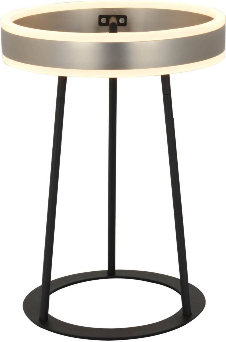 Lucande Seppe LED tafellamp, nikkel