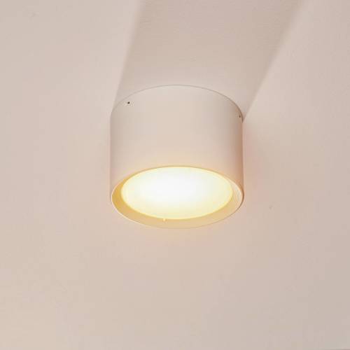 EULUNA LED downlight Ita in wit met diffusor, Ø 12 cm
