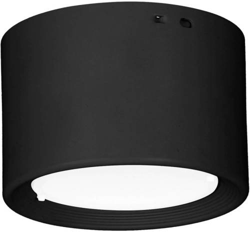 EULUNA LED downlight Ita in zwart met diffusor, Ø 10 cm