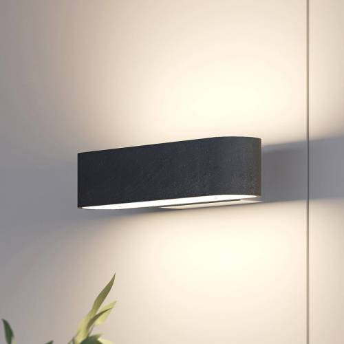 Lucande Matteo LED wandlamp, essenhout-kap