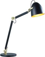 Lucande Nordin tafellamp zwart/goud instelbaar