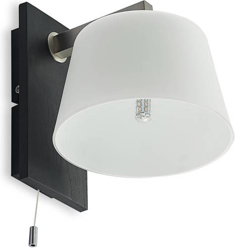 Lucande Rhea wandlamp met zwart hout