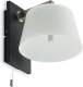 Lucande Rhea wandlamp met zwart hout