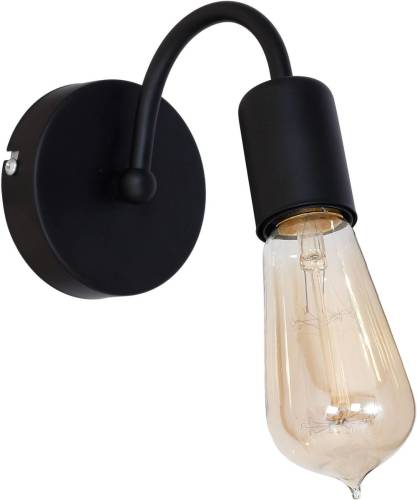 EULUNA Wandlamp Milo in zwart zonder kap