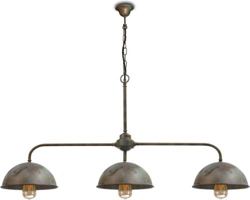 Moretti LUCE Hanglamp Circle in messing antiek, 3-lamps