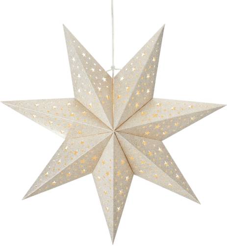 Markslöjd LED hangende ster Blank, batterij, Ø 45 cm, goud