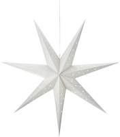 Markslöjd LED hangende ster Blank batterij, Ø 75 cm, zilver