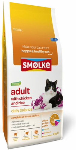 Smolke Kattenvoer Adult Kip - Rijst 2 kg