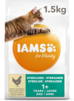 4x Iams Kat Adult Sterilised - Overweight Kip 1,5 kg