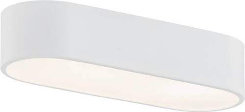 EULUNA Plafondlamp Tilden van staal in wit, lengte 50 cm