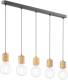 ENVOLIGHT Terra hanglamp, dennenhout licht 5-lamps