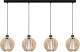ENVOLIGHT Clay hanglamp, berkenmultiplex, 4-lamps