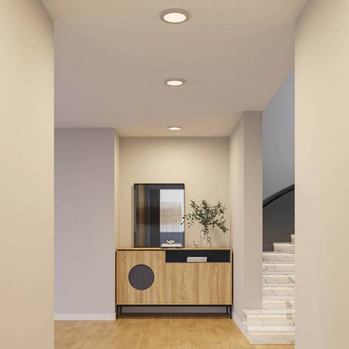 PRIOS Aureka LED plafondlamp, inbouw, 22,5 cm