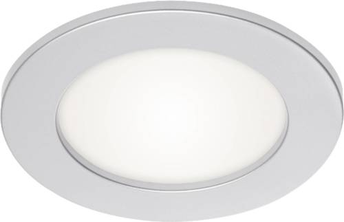 PRIOS Cadance LED inbouwlamp, zilver, 11,5 cm