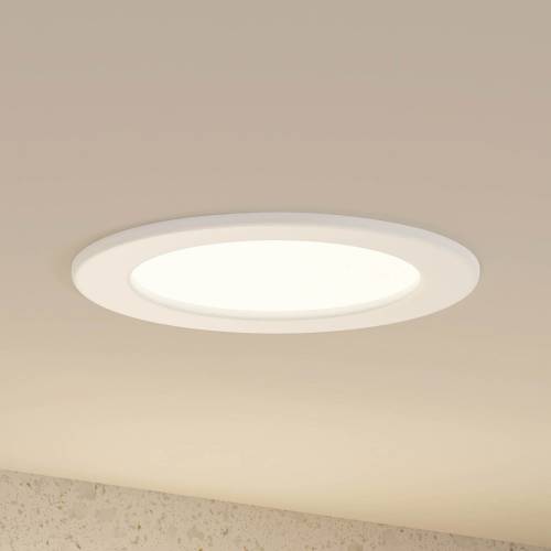 PRIOS Cadance LED inbouwlamp, wit, 17 cm