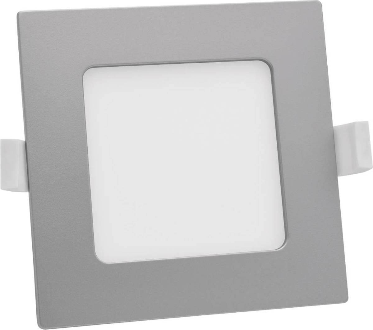 PRIOS Helina LED inbouwlamp, zilver, 22 cm, 18 W