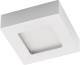 PRIOS Alette LED plafondlamp, zilver, 12,2 cm