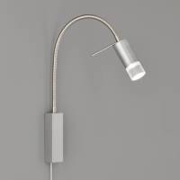 Fischer & Honsel LED wandlamp River, flexibele arm, glas