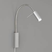 Fischer & Honsel LED wandlamp River, flexibele arm, metaal glad