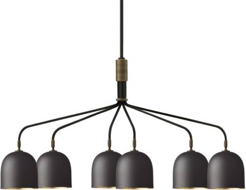 Gubi Howard kroonluchter 6-lamps gunmetal