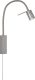 Fischer & Honsel LED wandlamp River, flexibele arm, geribbeld