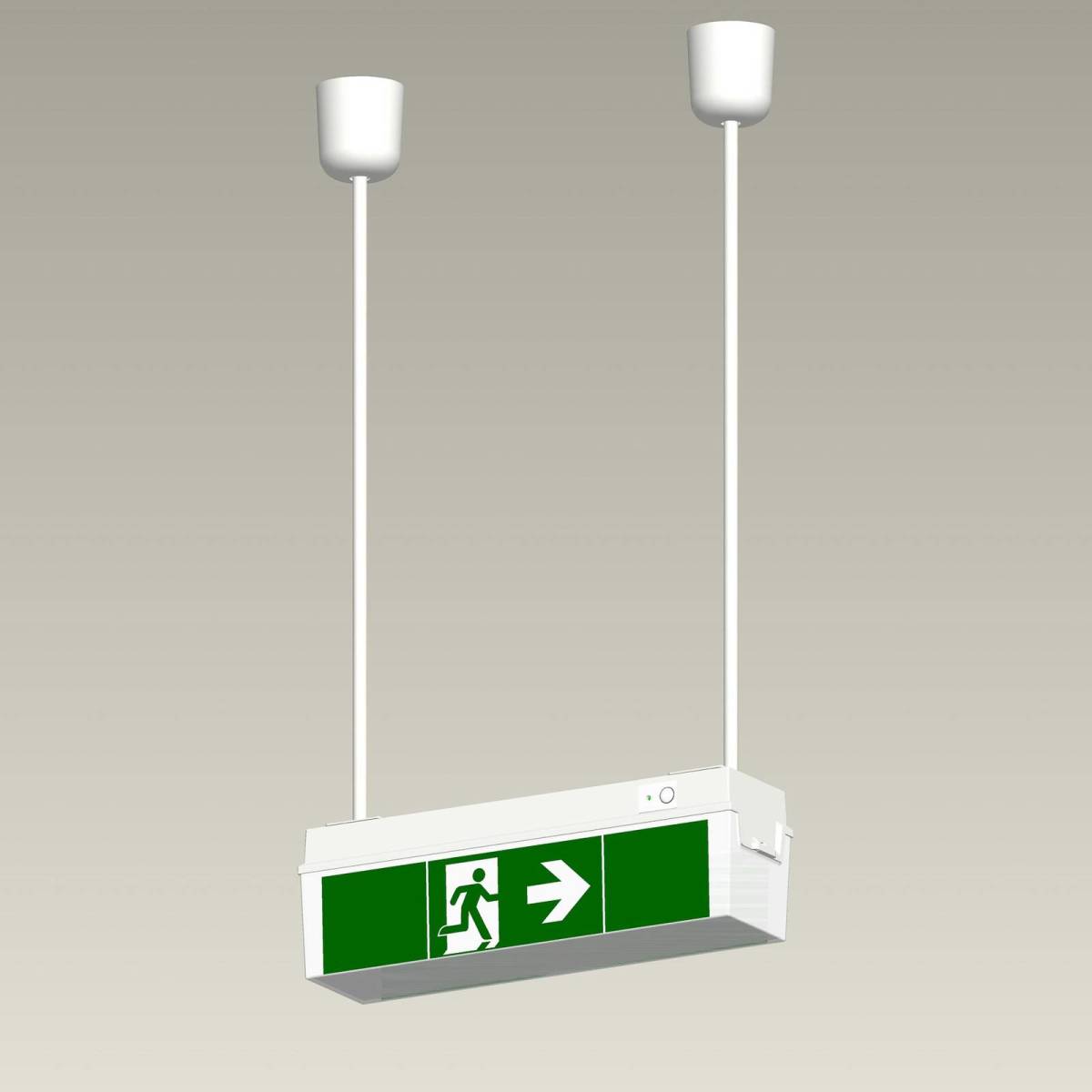 B-SAFETY Hangerset voor noodlamp C-Lux standaard, 100 cm