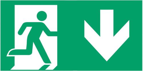 B-SAFETY Schild nooduitgang type A voor L-LUX standaard Eco