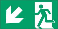B-SAFETY Schild vluchtroute type D voor L-LUX standaard Eco